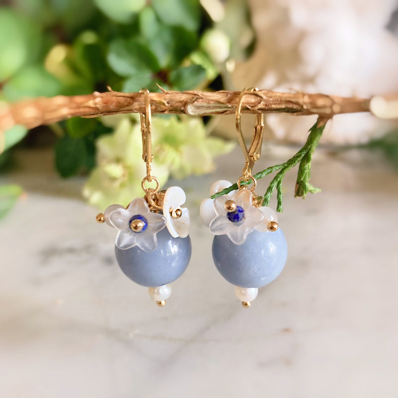 Boucles Flora bleu