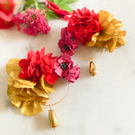 Boucles Fiori rouge orange